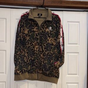 Converse Camouflage Jacket with Red Accents